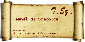 Tasnádi Szabolcs névjegykártya