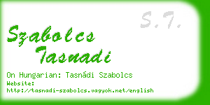 szabolcs tasnadi business card